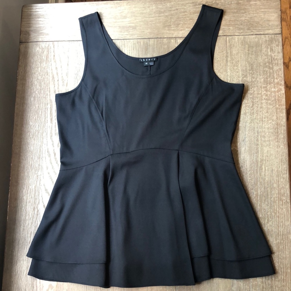 Theory Corvell Elegance Peplum Top